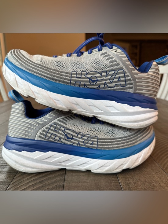 Hoka Other - Hoka One One Bondi 6 Vapor Blue/Frost Grey Running Shoes Men’s Size 7